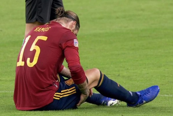 Alarma en Real Madrid: Sergio Ramos salió lesionado en el España - Alemania