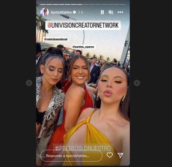 Ana Alvarado prometió seguir compartiendo fotos y videos de sus mejores momentos en Premio Lo Nuestro. 