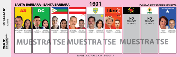 72 candidatos buscan alcanzar las 9 curules por Santa Bárbara