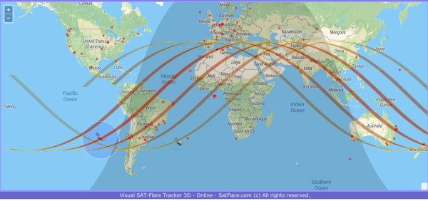 En vivo: Siga la trayectoria sin control del cohete chino Long March 5b