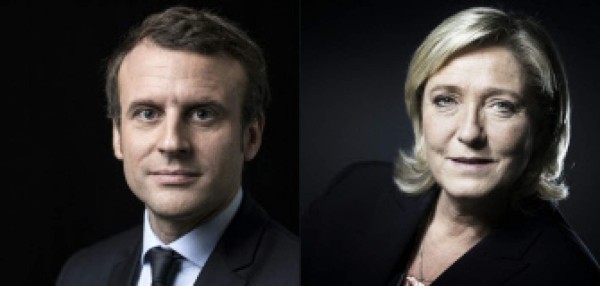 Macron y Le Pen, a la cabeza en elecciones francesas