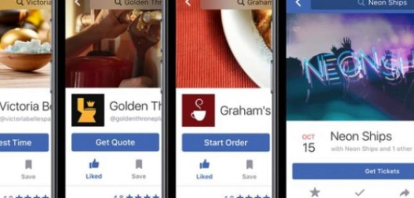 Facebook prueba función para ordenar comida