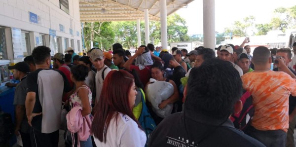 Más de 3,400 migrantes hondureños han retornado al país en 48 horas