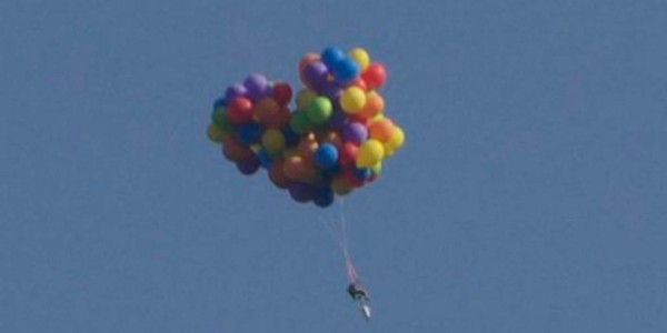 Imputan a un canadiense por volar al estilo de la película 'Up'