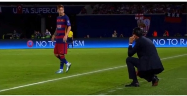 Video: El enojo de Messi con Unai Emery