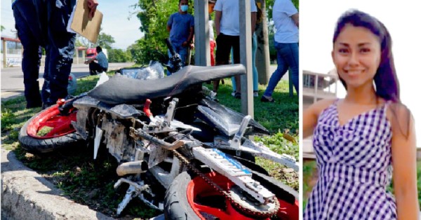 Operaria de maquila muere al chocar moto en que iba en Villanueva