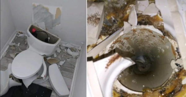 Rayo explota el inodoro de una casa en Florida