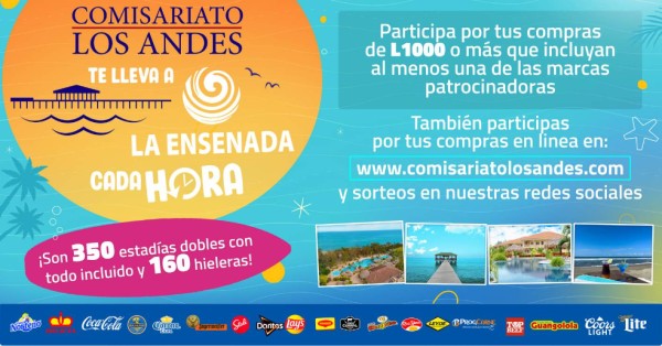 Lanzan campaña 'Comisariato Los Andes te lleva a La Ensenada Beach Resort cada hora”