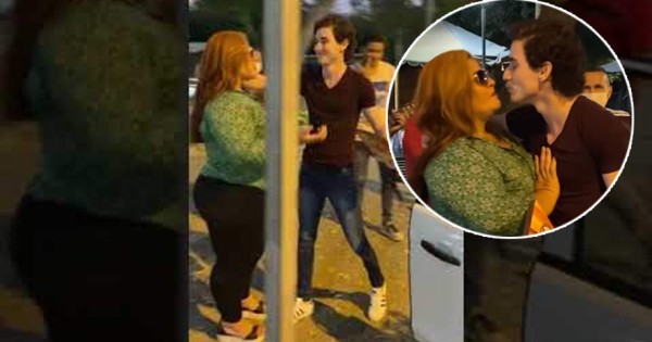 Video viral: 'Sugar mommy' le regala un auto a su joven novio en público