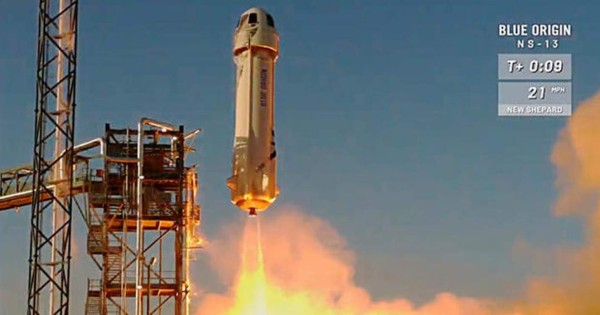 Video: realizan exitosa prueba del cohete de Jeff Bezos para vuelos turísticos