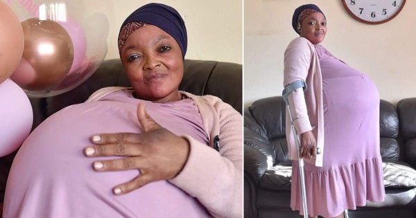 Una mujer sudafricana da a luz a diez bebés, solo esperaba ocho