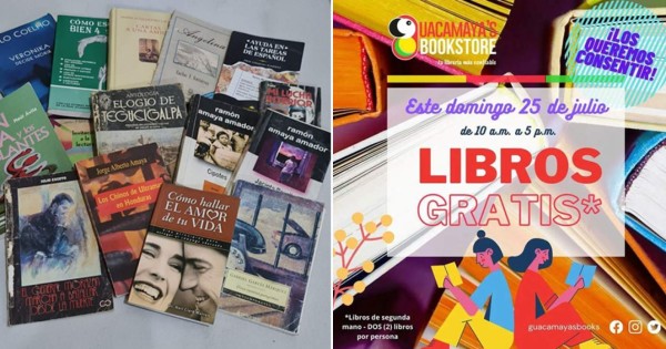 Hoy realizan feria de libros gratis en San Pedro Sula