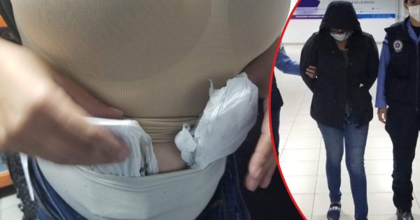 Con más de 30,000 dólares adheridos a su cuerpo detienen a hondureña en aeropuerto Toncontín