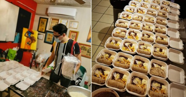 Emprendedor en San Pedro Sula convierte su restaurante en cocina para damnificados por huracanes