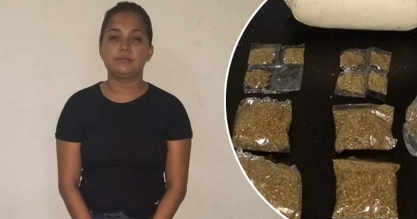 Joven es detenida en posesión de varias bolsas con marihuana en Choloma