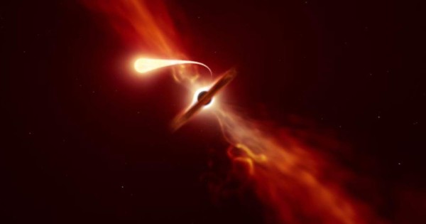 Captan imagen de estrella devorada por un agujero negro supermasivo