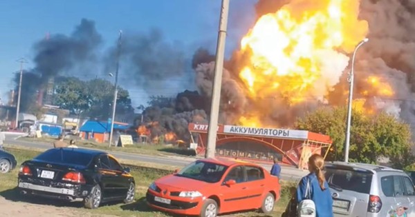 Video viral: Brutal explosión de una gasolinera en Rusia deja varios heridos
