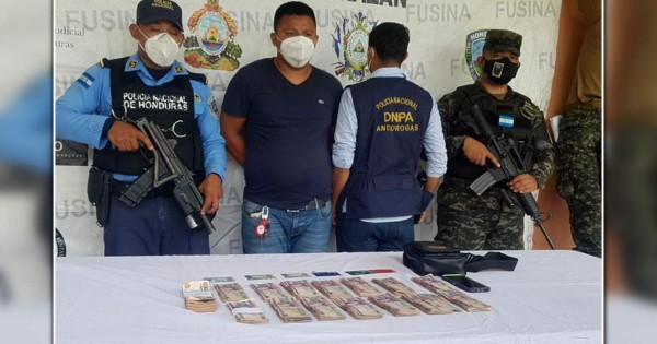 Honduras captura a guatemalteco en posesión de más de L250,000