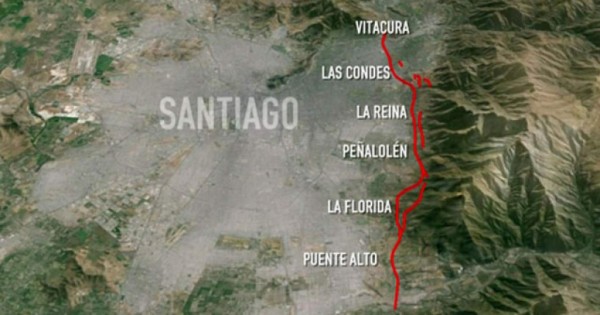 Chile vigila la falla de San Ramón, amenaza sísmica de Santiago