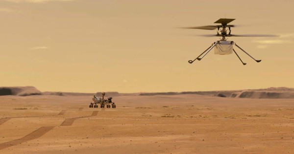 El helicóptero de la NASA está listo para su primer vuelo en Marte