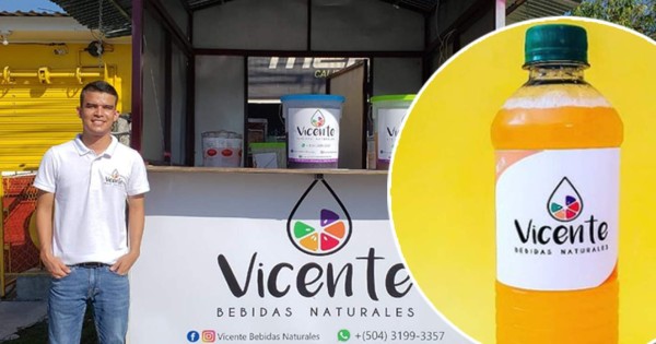 Joven emprende con venta de bebidas naturales en San Pedro Sula