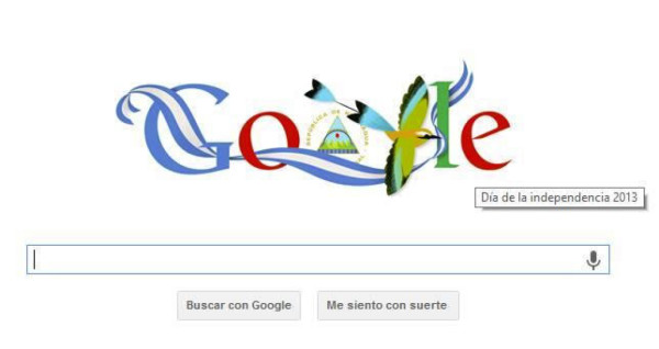 Por independencia de Honduras y CA Google cambia su doodle