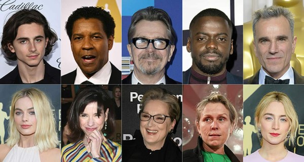 Los nominados a los Premios Óscar 2018 listos para la gala