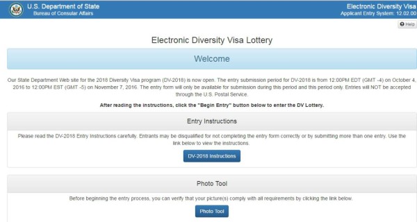 Participación en lotería de visas de EUA es gratuita