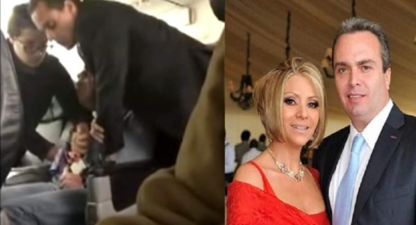 Esposo de Daniela Castro es arrestado en avión