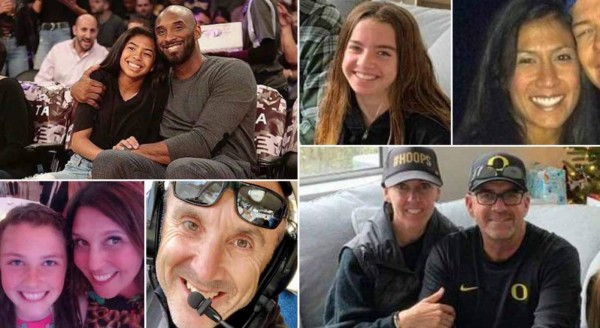 Identificadas las nueve víctimas del accidente en el que murió Kobe Bryant