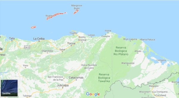 Reportan sismo de 4.5 grados en Islas de la Bahía, Honduras