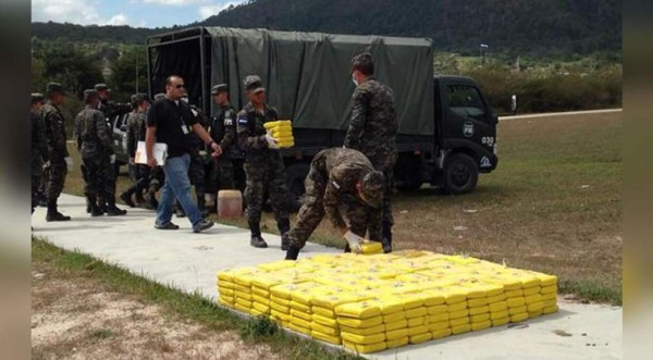 Honduras decomisó más de 61 toneladas drogas en 2 años