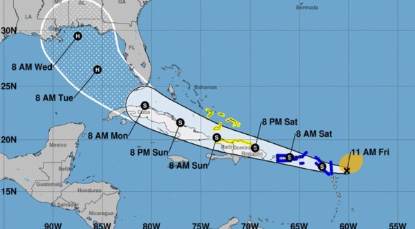 Se forma la tormenta tropical Laura en el mar Caribe