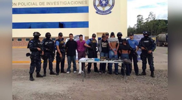 Capturan a 5 supuestos pandilleros en Tegucigalpa