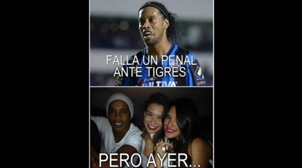 Con memes se burlan del penal fallado por Ronaldinho