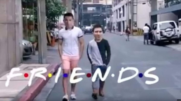 Lionel Messi y Cristiano Ronaldo son 'Friends' en una parodia