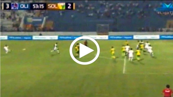 VIDEO: Golazo de tiro libre de Bayron Méndez ante Social Sol