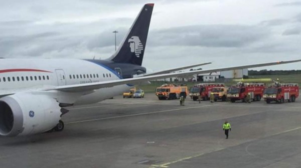 Avión de Aeroméxico aterriza de emergencia en Irlanda