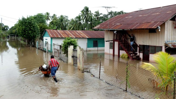 Inundaciones en varios sectores del Valle de Sula