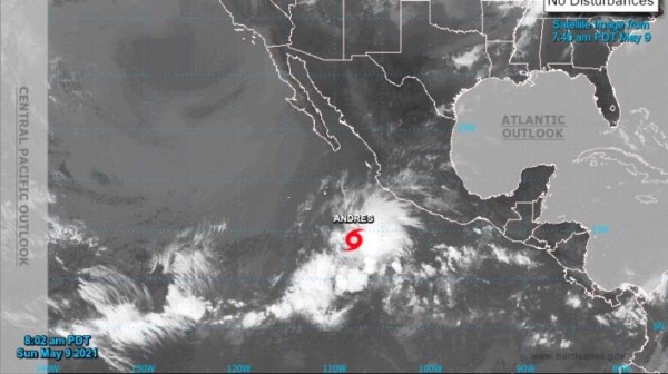 Tormenta tropical Andrés adelanta temporada de huracanes en Pacífico mexicano