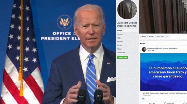 ¡Cuidado! Coyotes se publicitan en las redes sociales y usan a Biden como 'gancho'  
