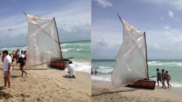 Cubanos sorprenden a bañistas en Miami Beach