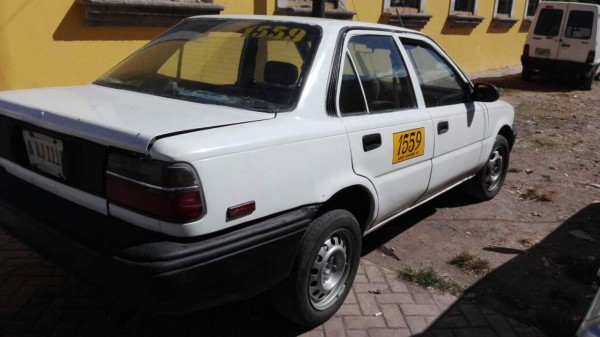 Un taxi de Tegucigalpa fue recuperado en Comayagua