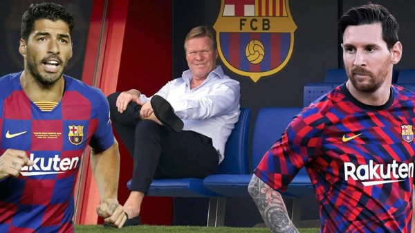 ¡Contundente! Koeman habla del enfado de Messi con el Barcelona y de la salida de Luis Suárez