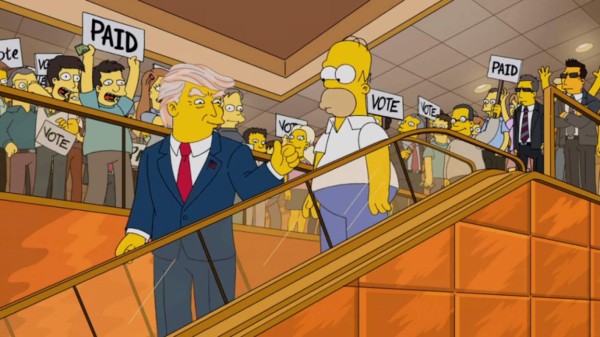 Los Simpson arremeten contra Donald Trump