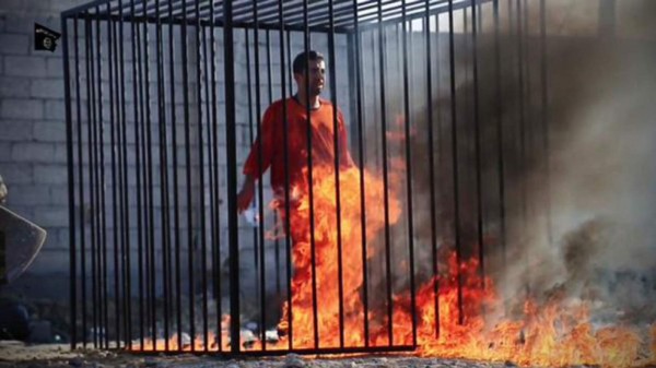 ISIS quemó vivo al piloto jordano que tenía capturado