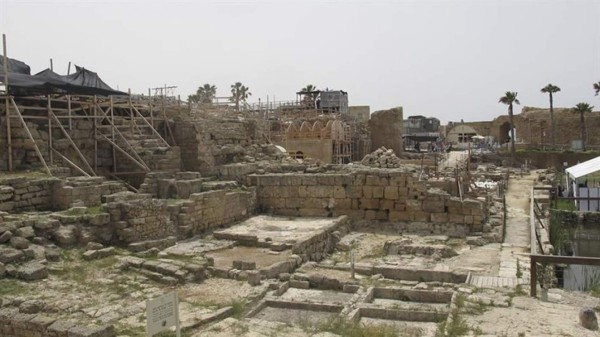 La ciudad antigua de Cesarea desentierra el templo pagano de Herodes