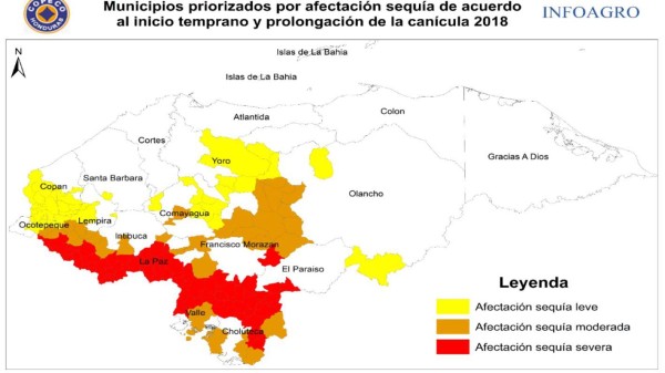 Más de 45,000 familias al riesgo de la hambruna por sequía en corredor seco