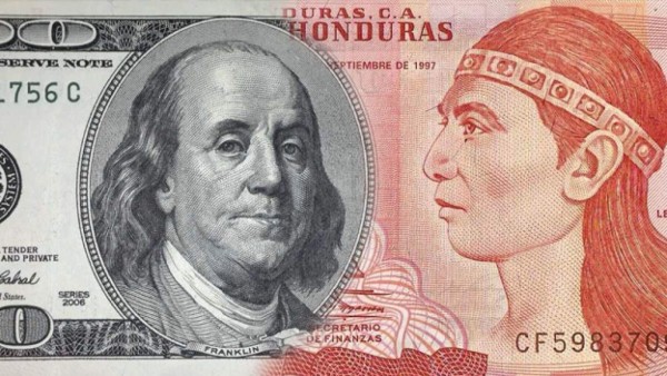 Precio del dólar vuelve a retroceder en Honduras