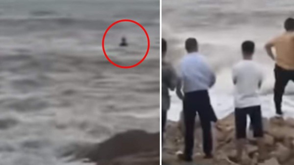 Video viral: Pareja es tragada por el mar mientras realizaba sesión de fotos